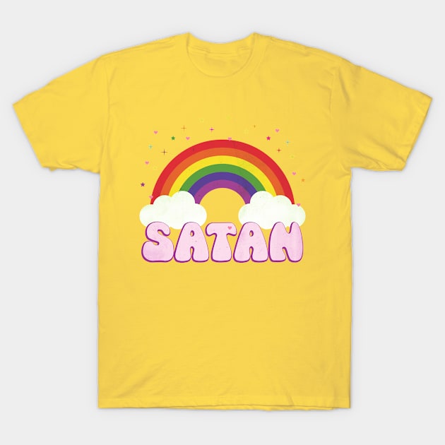 Rainbow Satan T-Shirt by Plan8